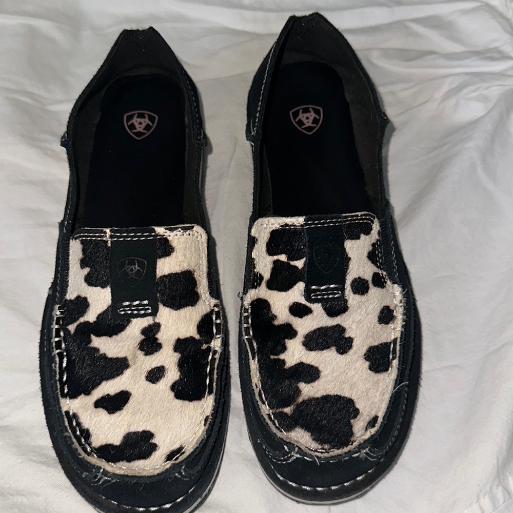 Cow hide Ariat shoes